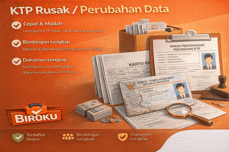 KTP Rusak / Perubahan Data